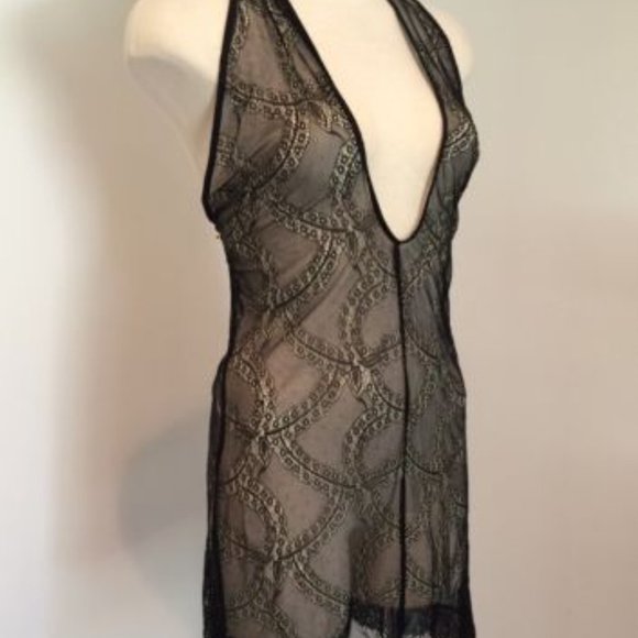 BRAND NEW $148 BEACH BUNNY SHEER DELIGHT HALTER ALL SIZES COVER UP DRESS - Picture 3 of 5